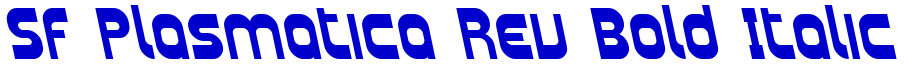 SF Plasmatica Rev Bold Italic 字体